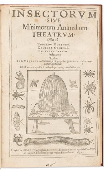 Moffett, Thomas (1553-1604) Insectorum sive Minimorum Animalium Theatrum.